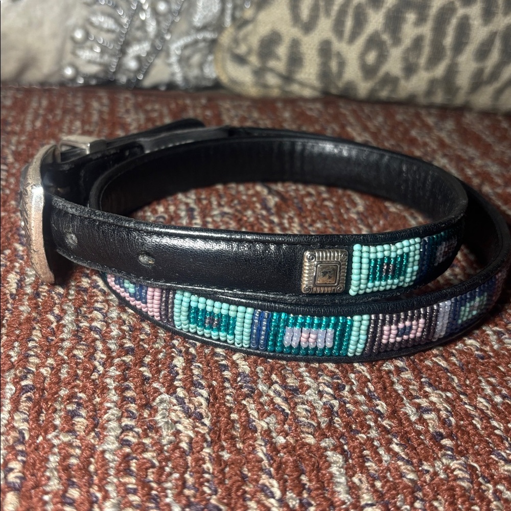Brighton belt beaded colorful western inspired girlie cute belt 32 vintage style - Picture 4 of 10